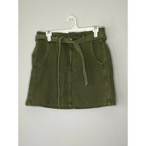 NWT AE High rise paperbag mini Skirt M